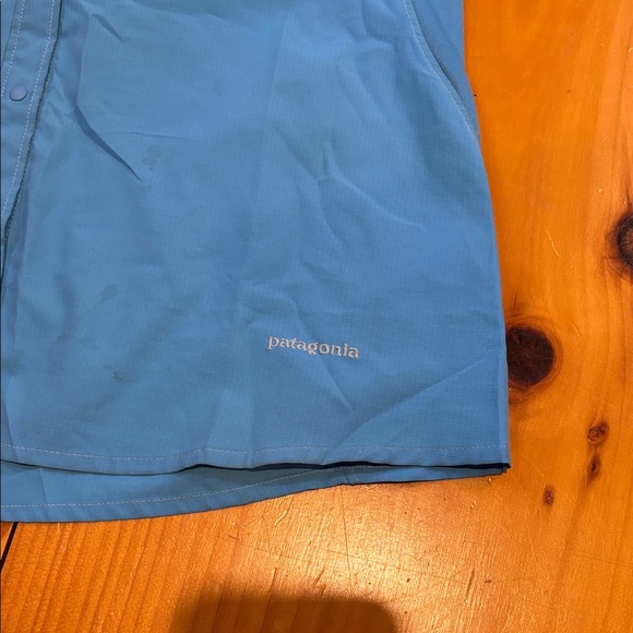 PATAGONIA M Turquoise Long Sleeve Sol Patrol Shirt - Picture 5 of 8